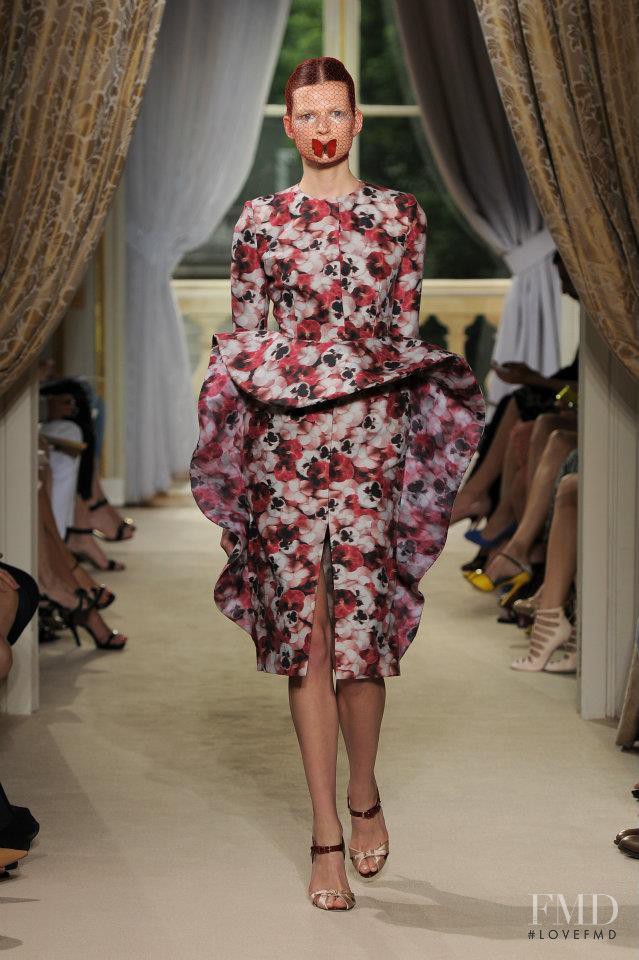 Bette Franke featured in  the Giambattista Valli Haute Couture fashion show for Autumn/Winter 2012