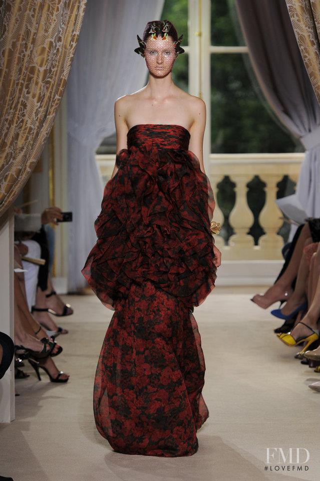 Mackenzie Drazan featured in  the Giambattista Valli Haute Couture fashion show for Autumn/Winter 2012
