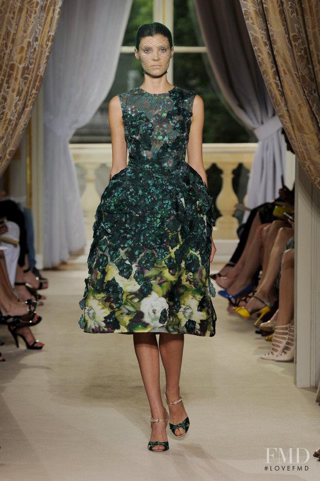 Alison Nix featured in  the Giambattista Valli Haute Couture fashion show for Autumn/Winter 2012