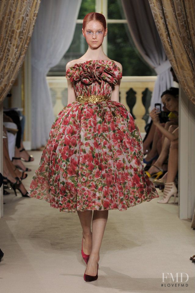 Jemma Baines featured in  the Giambattista Valli Haute Couture fashion show for Autumn/Winter 2012