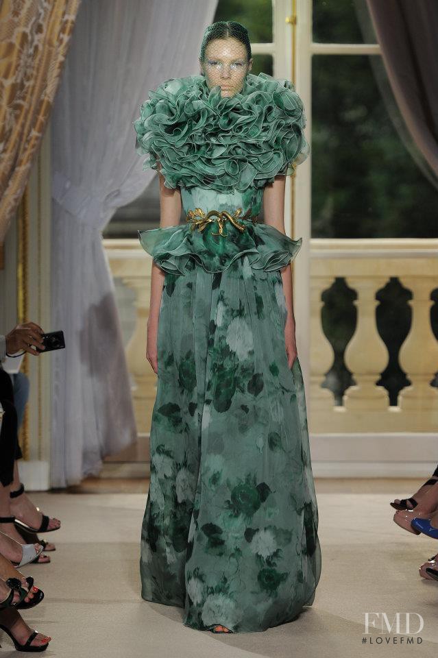 Alexandra Martynova featured in  the Giambattista Valli Haute Couture fashion show for Autumn/Winter 2012