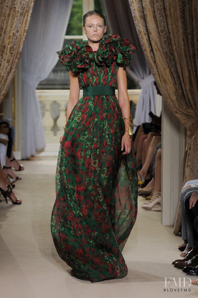 Frida Gustavsson featured in  the Giambattista Valli Haute Couture fashion show for Autumn/Winter 2012
