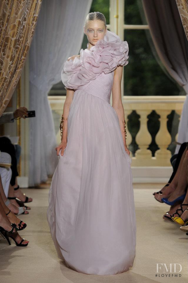 Nastya Kusakina featured in  the Giambattista Valli Haute Couture fashion show for Autumn/Winter 2012