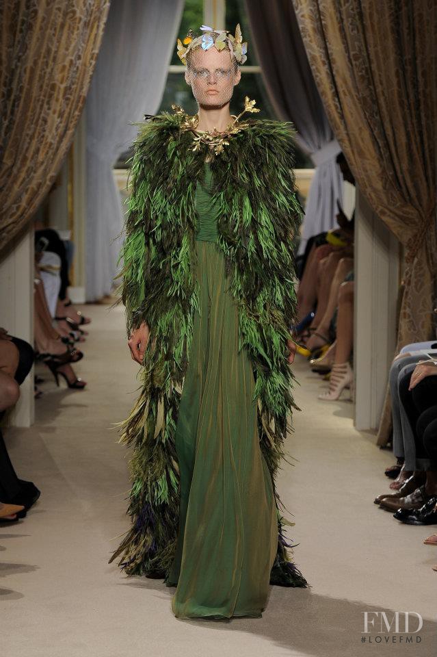 Hanne Gaby Odiele featured in  the Giambattista Valli Haute Couture fashion show for Autumn/Winter 2012