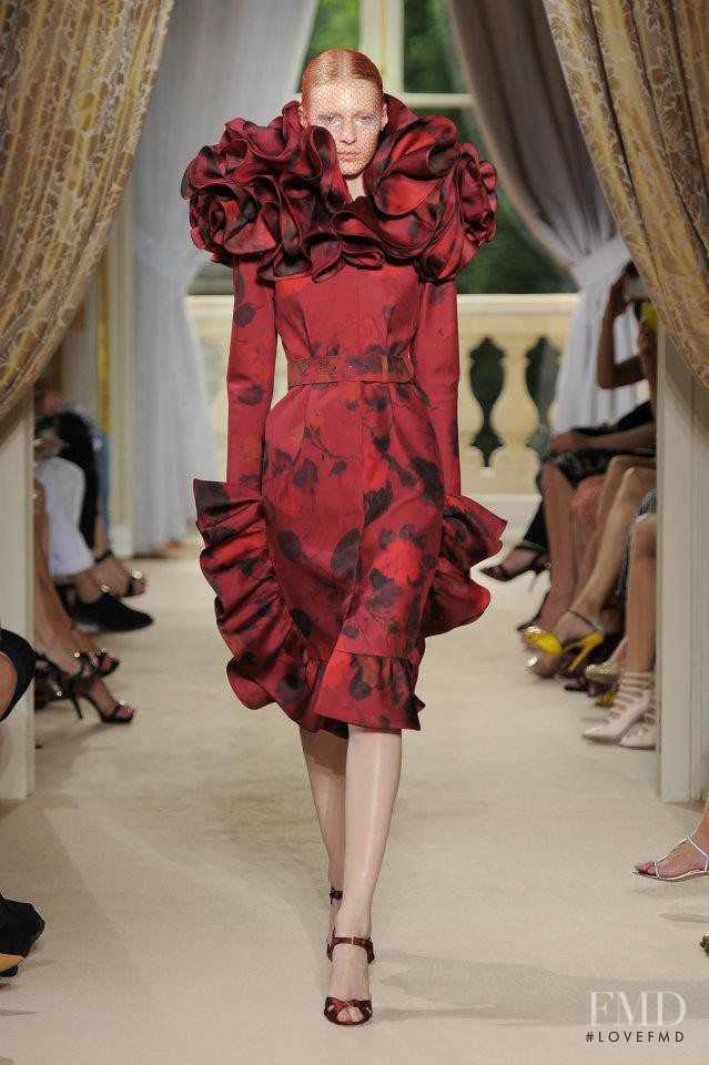Julia Nobis featured in  the Giambattista Valli Haute Couture fashion show for Autumn/Winter 2012