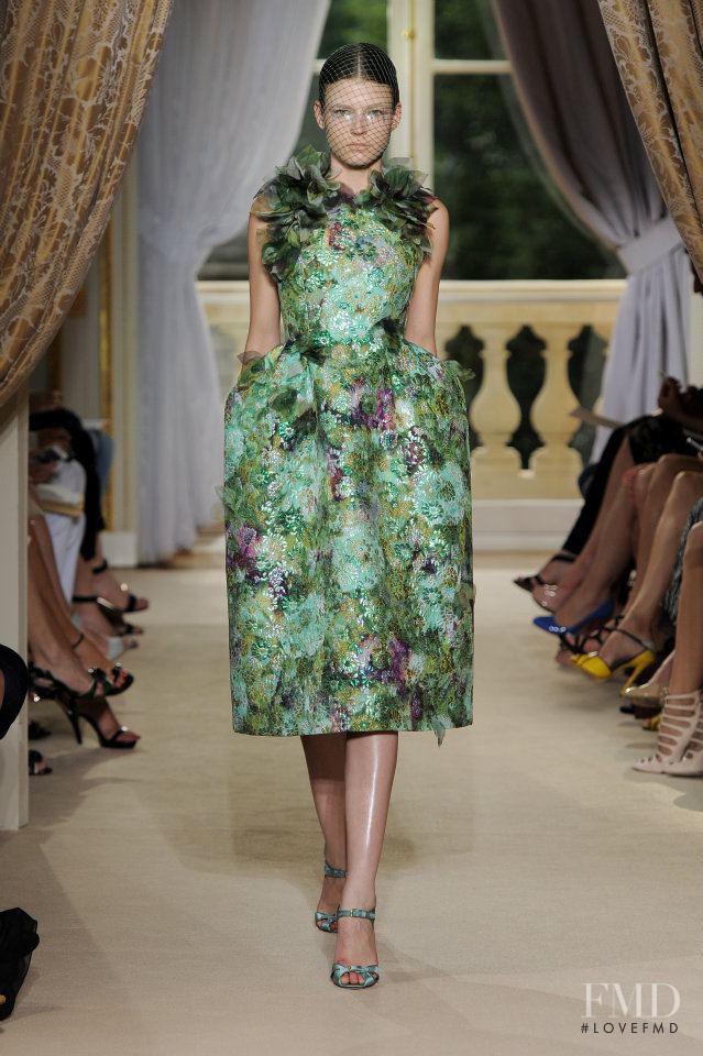 Yulia Serzhantova featured in  the Giambattista Valli Haute Couture fashion show for Autumn/Winter 2012