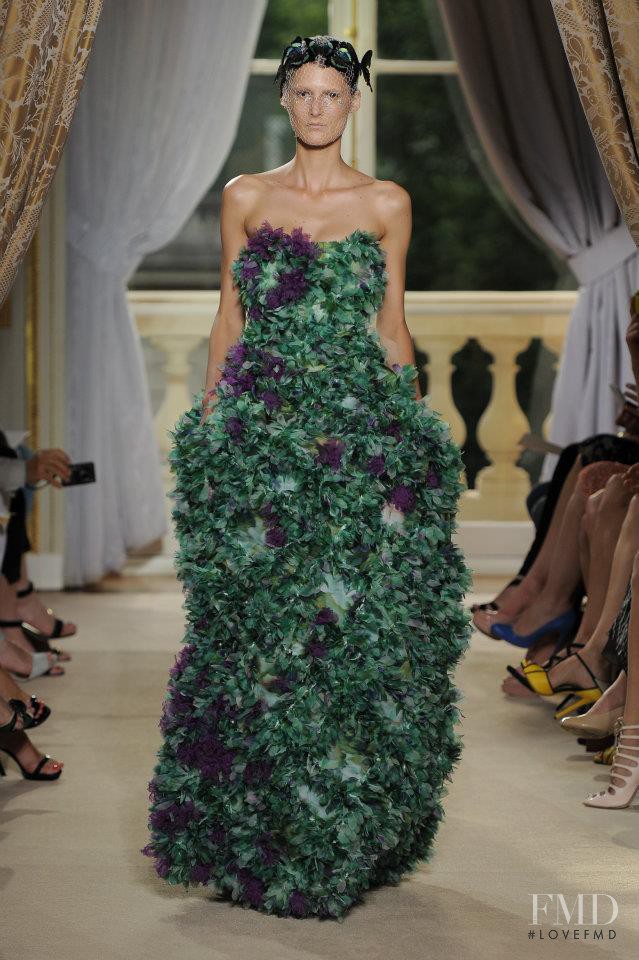 Marie Piovesan featured in  the Giambattista Valli Haute Couture fashion show for Autumn/Winter 2012