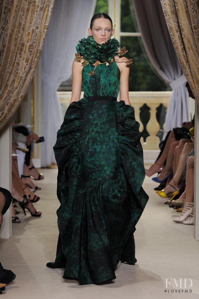 Daga Ziober featured in  the Giambattista Valli Haute Couture fashion show for Autumn/Winter 2012
