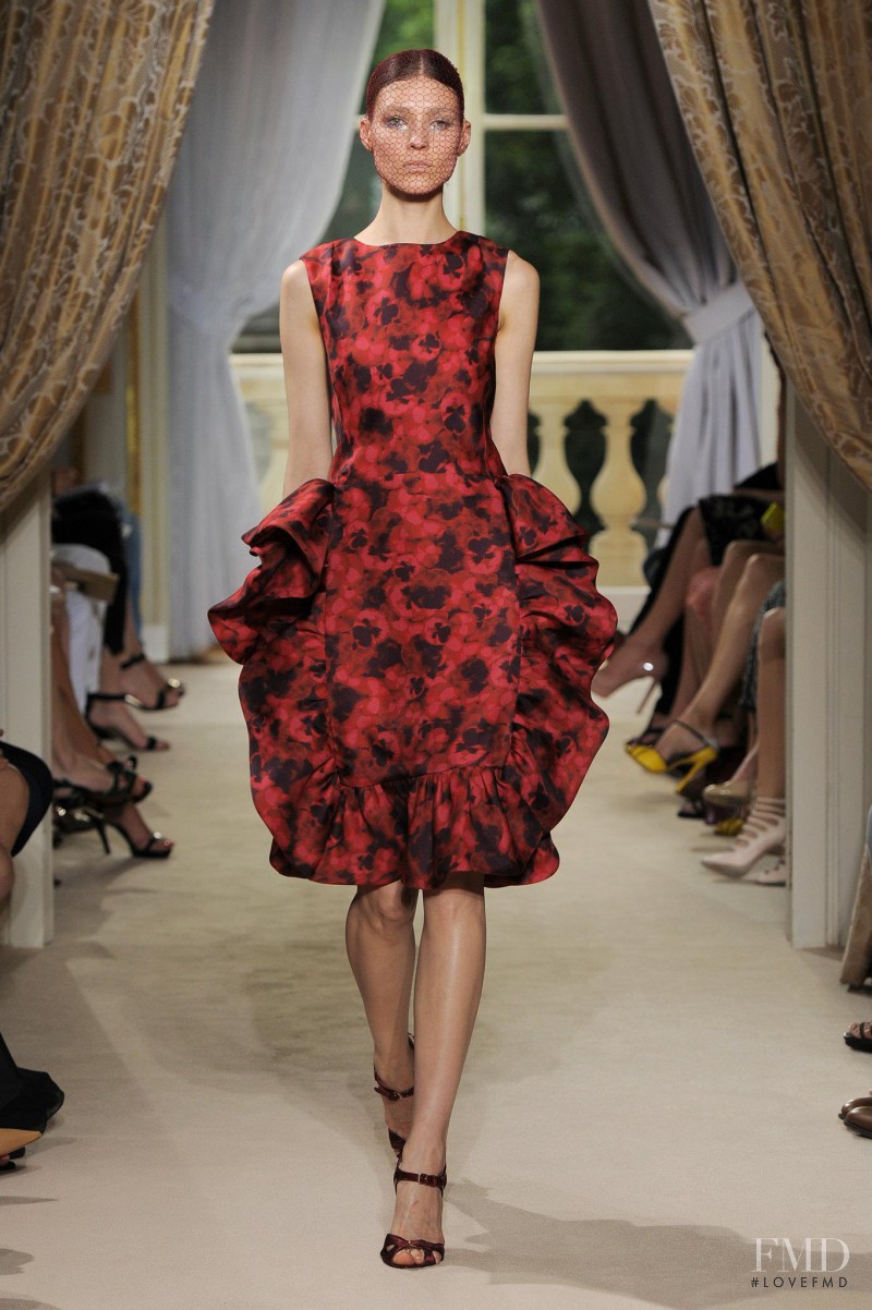 Kati Nescher featured in  the Giambattista Valli Haute Couture fashion show for Autumn/Winter 2012