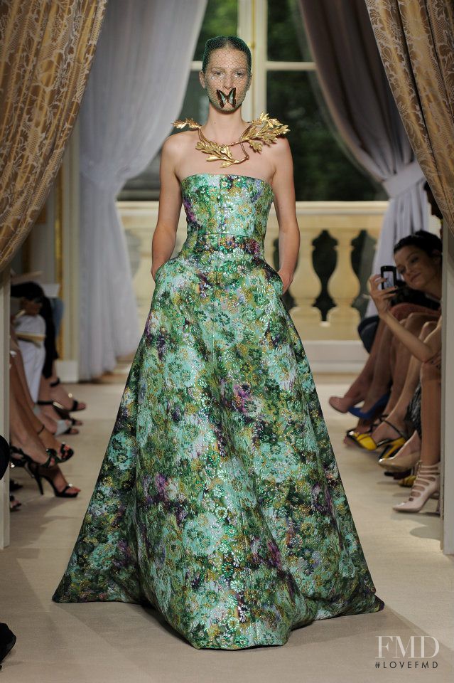 Rosanna Georgiou featured in  the Giambattista Valli Haute Couture fashion show for Autumn/Winter 2012