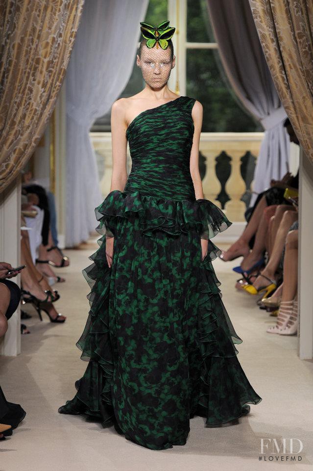 Elena Todorchuk featured in  the Giambattista Valli Haute Couture fashion show for Autumn/Winter 2012