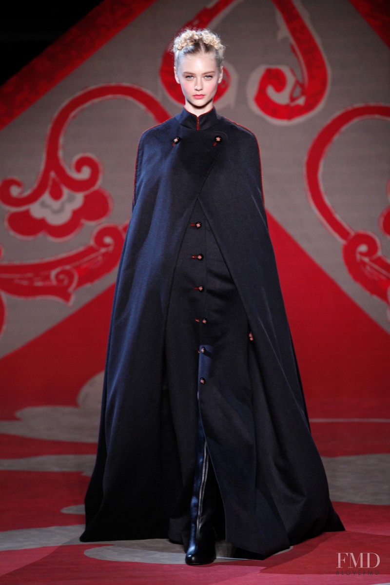 Nastya Kusakina featured in  the Ulyana Sergeenko fashion show for Autumn/Winter 2012