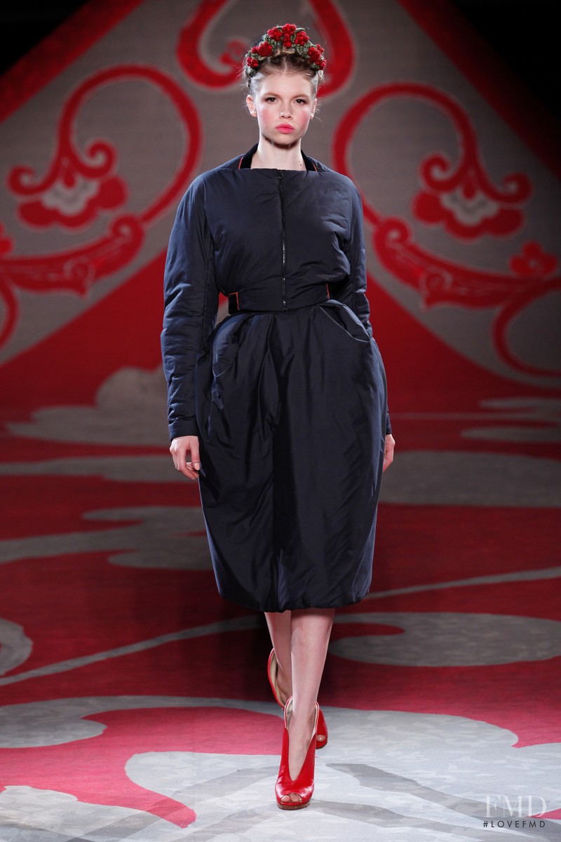 Morgane Warnier featured in  the Ulyana Sergeenko fashion show for Autumn/Winter 2012