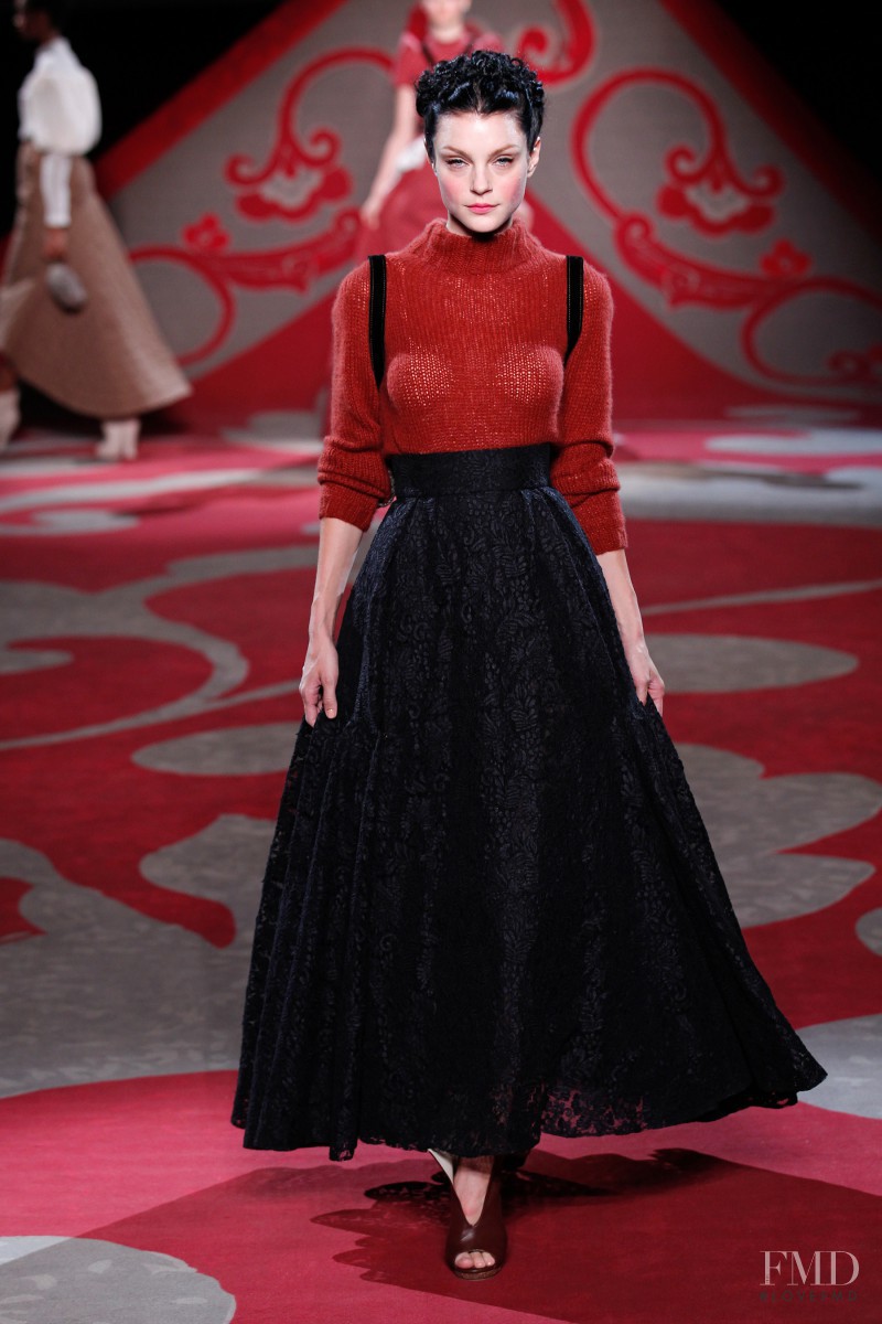 Jessica Stam featured in  the Ulyana Sergeenko fashion show for Autumn/Winter 2012