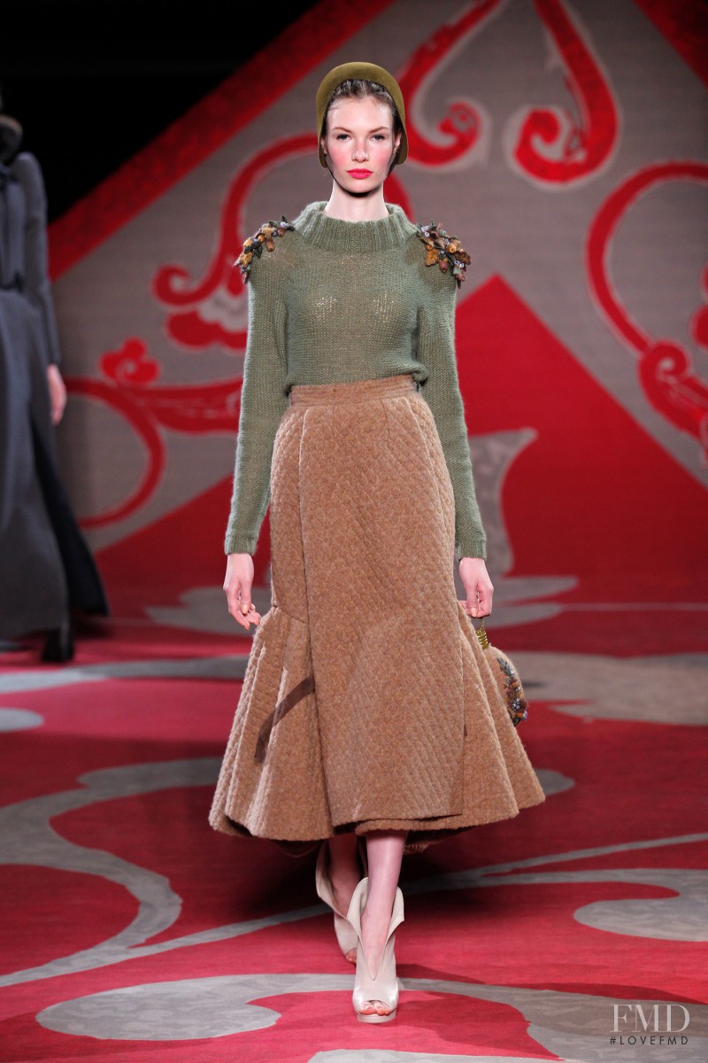 Alexandra Martynova featured in  the Ulyana Sergeenko fashion show for Autumn/Winter 2012