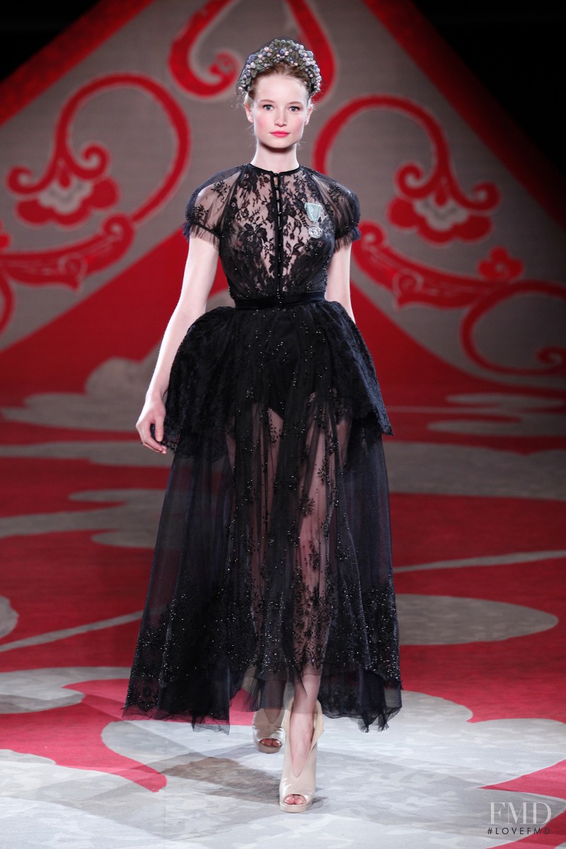 Maud Welzen featured in  the Ulyana Sergeenko fashion show for Autumn/Winter 2012