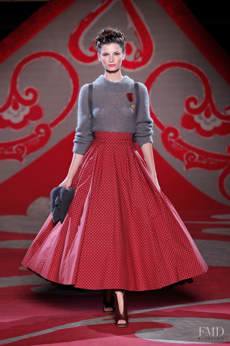 Ava Smith featured in  the Ulyana Sergeenko fashion show for Autumn/Winter 2012