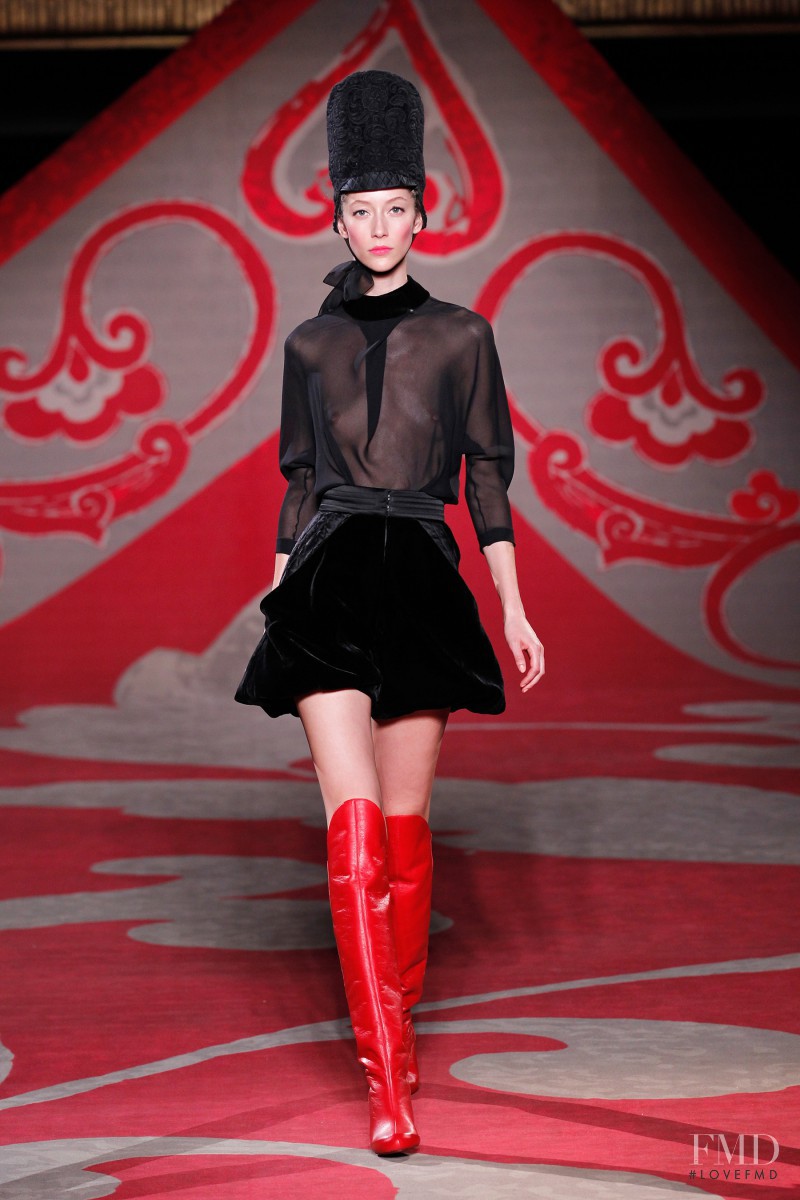 Alana Zimmer featured in  the Ulyana Sergeenko fashion show for Autumn/Winter 2012