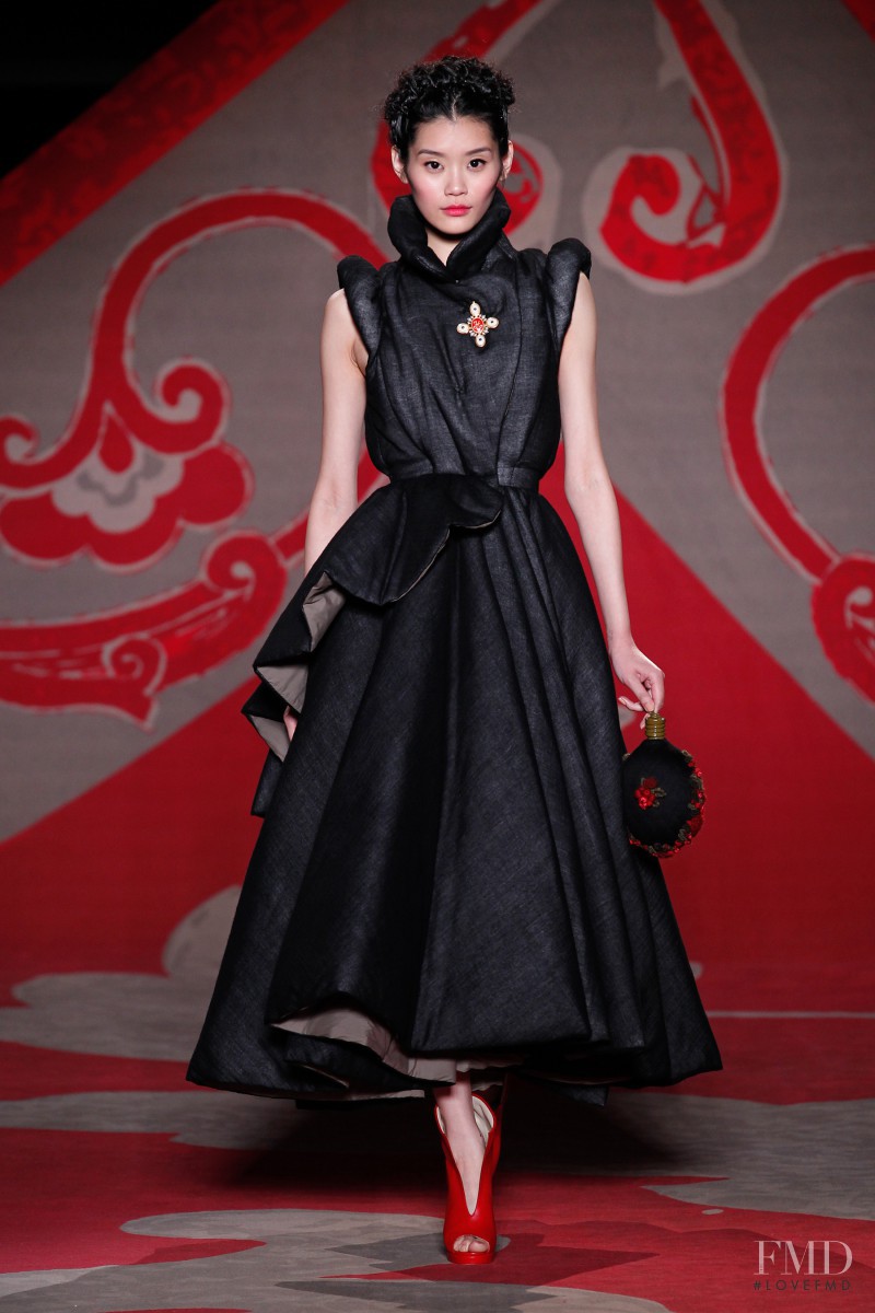 Ming Xi featured in  the Ulyana Sergeenko fashion show for Autumn/Winter 2012