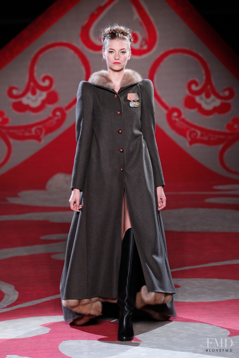 Iris van Berne featured in  the Ulyana Sergeenko fashion show for Autumn/Winter 2012