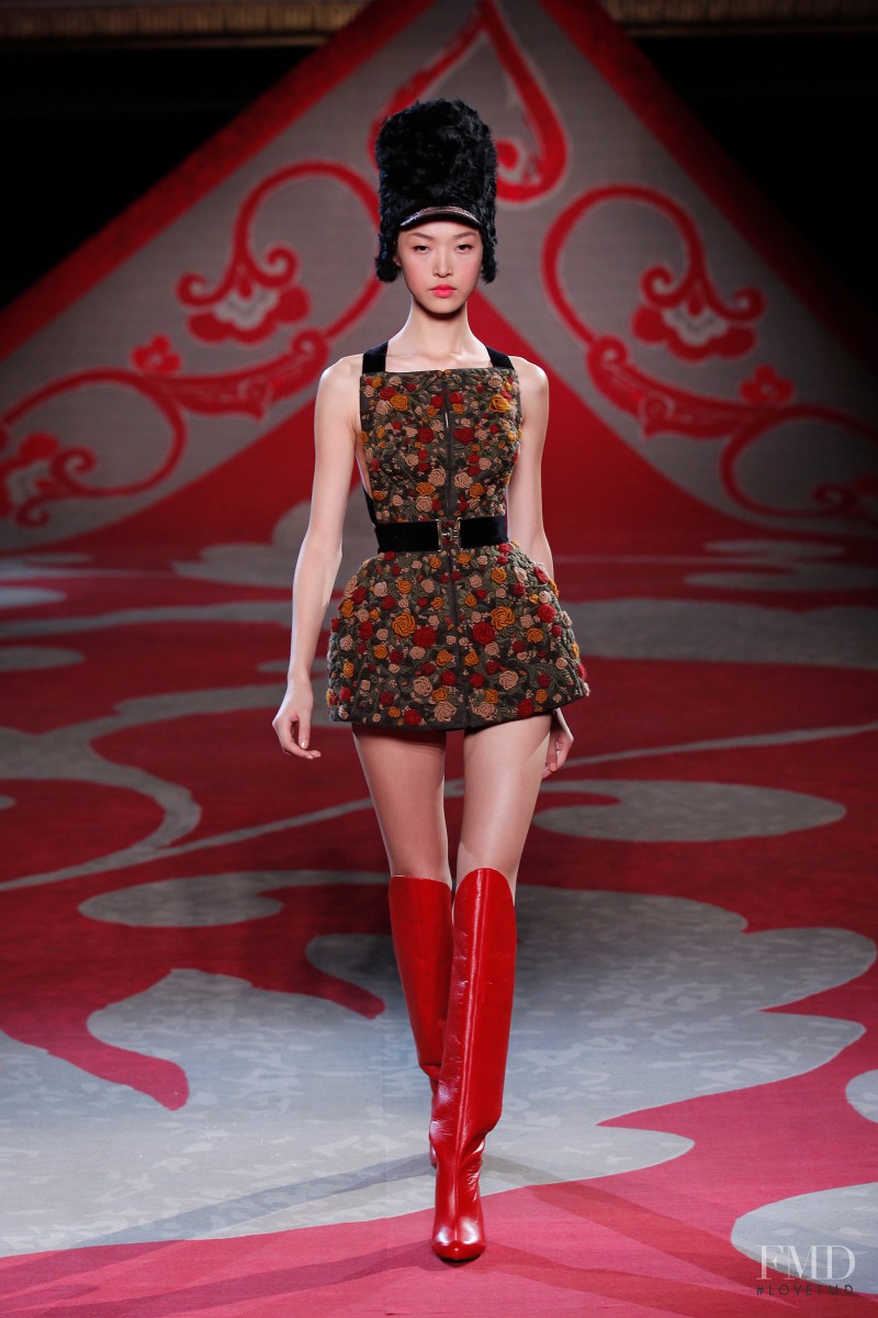 Tian Yi featured in  the Ulyana Sergeenko fashion show for Autumn/Winter 2012