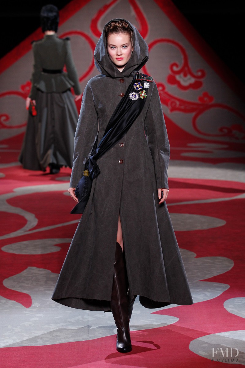 Monika Jagaciak featured in  the Ulyana Sergeenko fashion show for Autumn/Winter 2012