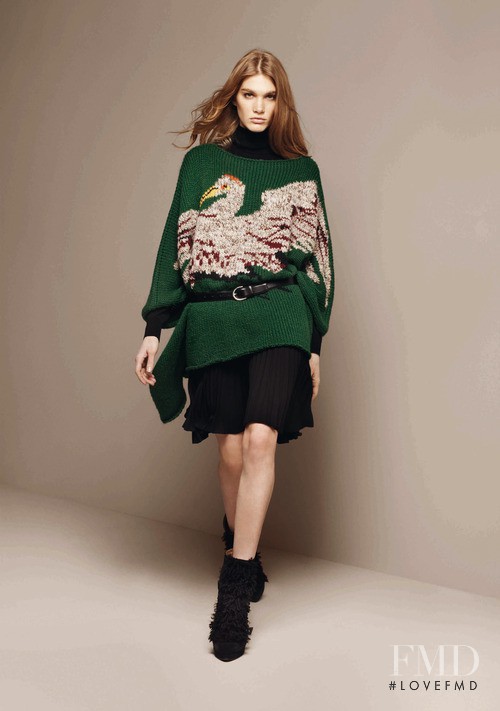 Irina Nikolaeva featured in  the Stefanel lookbook for Autumn/Winter 2012