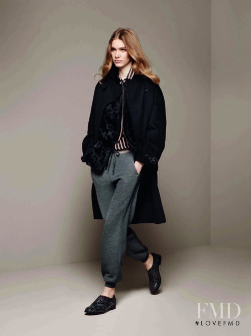 Irina Nikolaeva featured in  the Stefanel lookbook for Autumn/Winter 2012