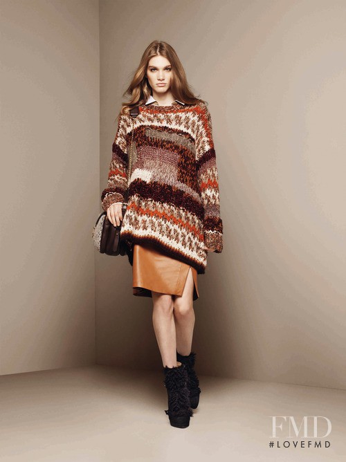 Irina Nikolaeva featured in  the Stefanel lookbook for Autumn/Winter 2012