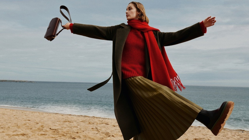 Quinn Elin Mora featured in  the Weekend Max Mara advertisement for Autumn/Winter 2023