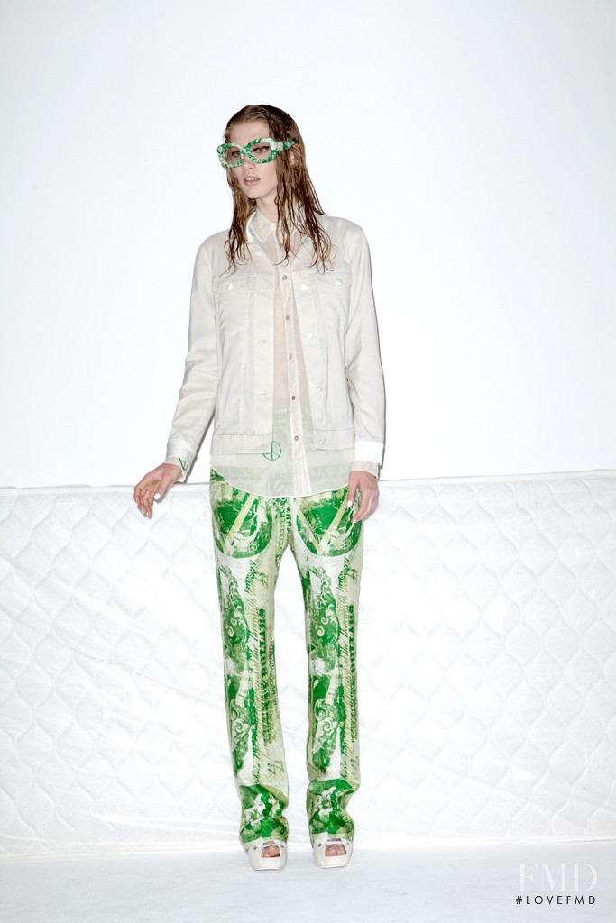 Irina Nikolaeva featured in  the Acne Studios fashion show for Resort 2013