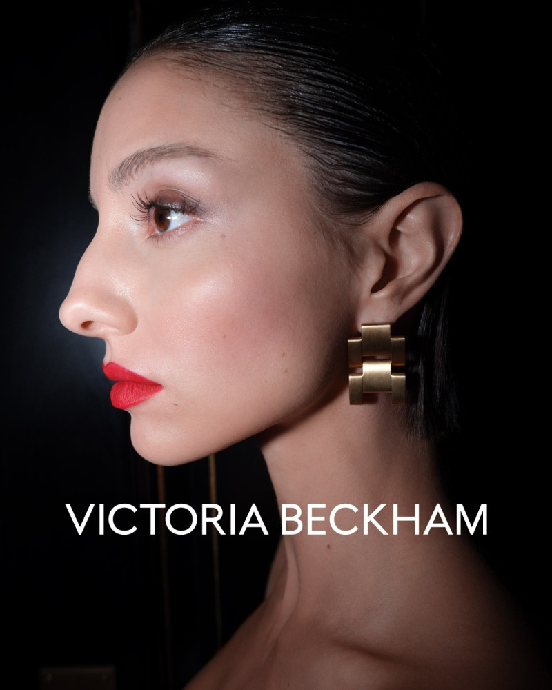 Lucy Markovic featured in  the Victoria Beckham advertisement for Holiday 2023