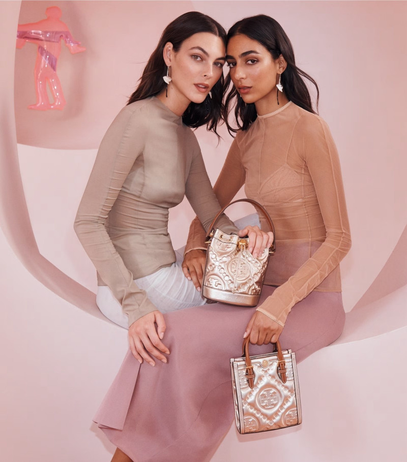 Nora Attal featured in  the Tory Burch advertisement for Holiday 2023