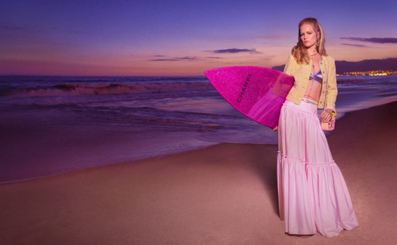 Anna Ewers featured in  the Chanel advertisement for Cruise 2024