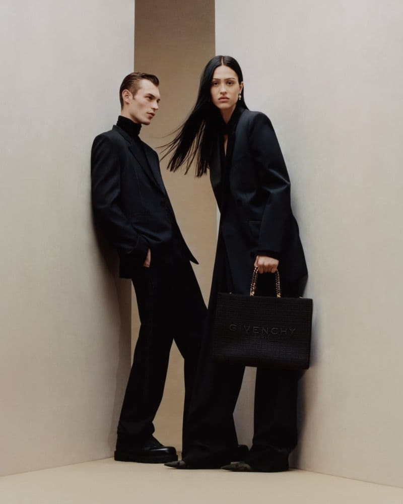 Kit Butler featured in  the Givenchy advertisement for Holiday 2023