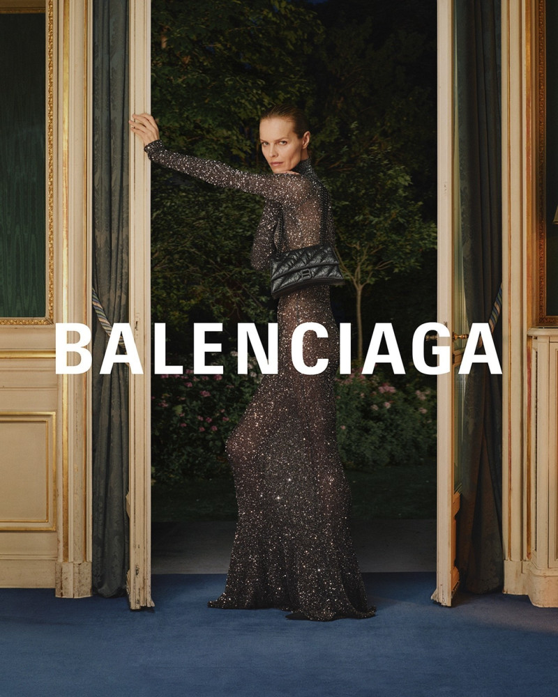 Eva Herzigova featured in  the Balenciaga advertisement for Spring 2024