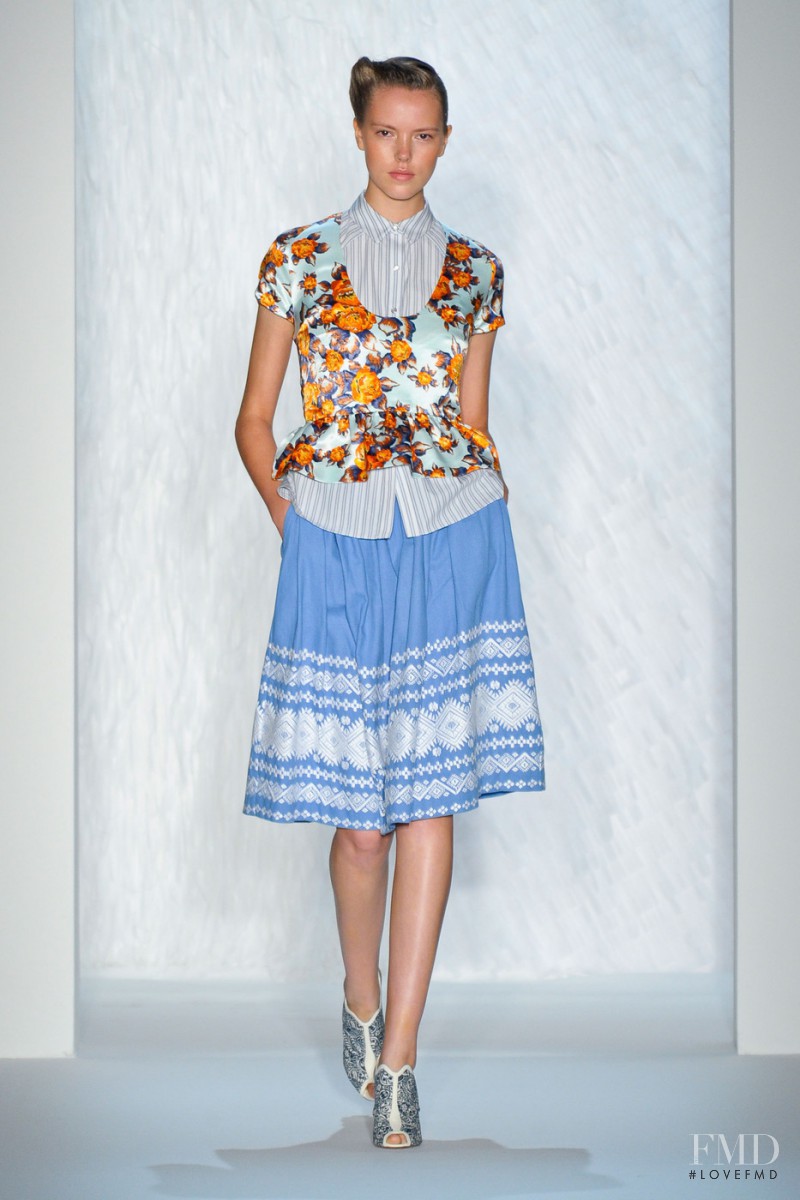 Josefien Rodermans featured in  the SUNO fashion show for Spring/Summer 2013