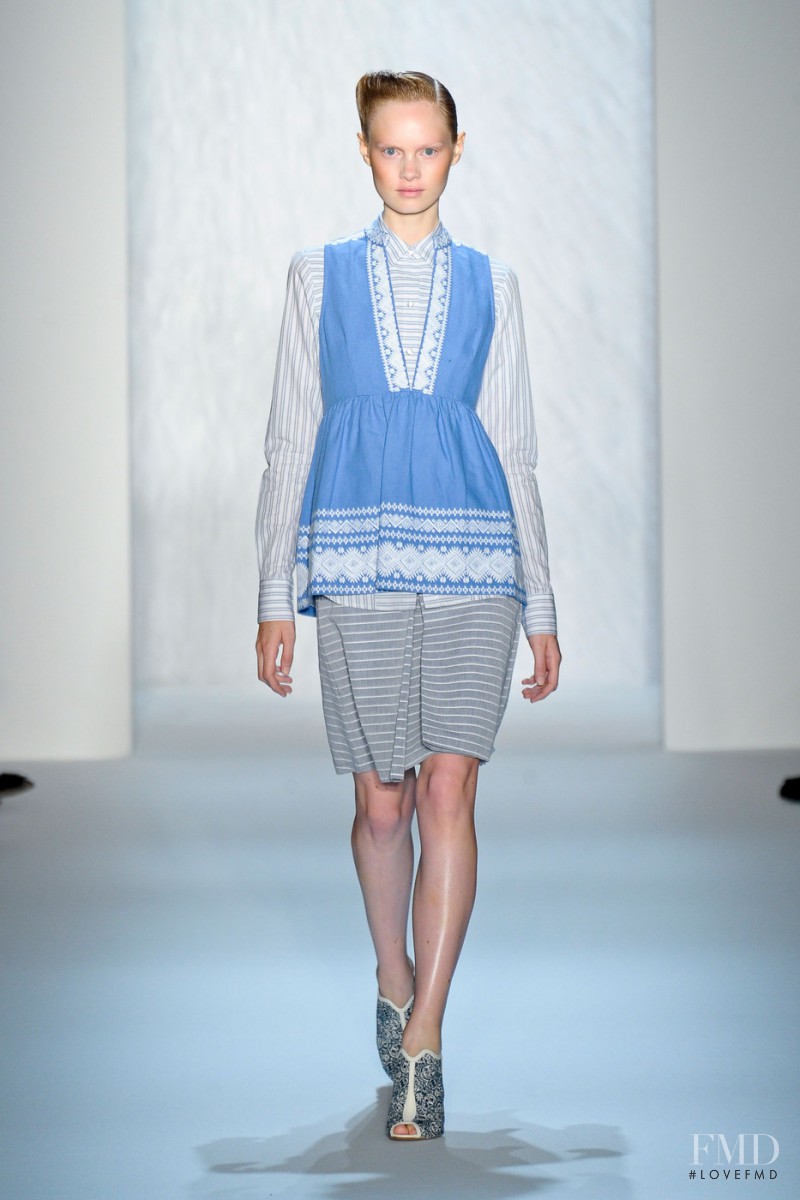 Steffi Soede featured in  the SUNO fashion show for Spring/Summer 2013