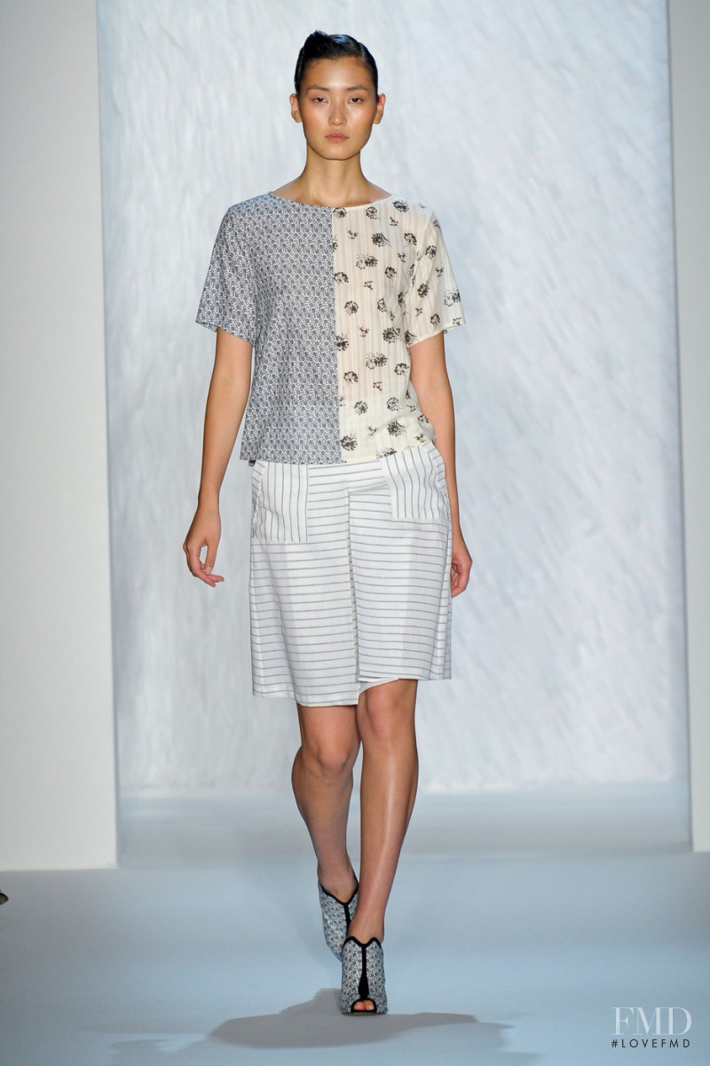 Lina Zhang featured in  the SUNO fashion show for Spring/Summer 2013