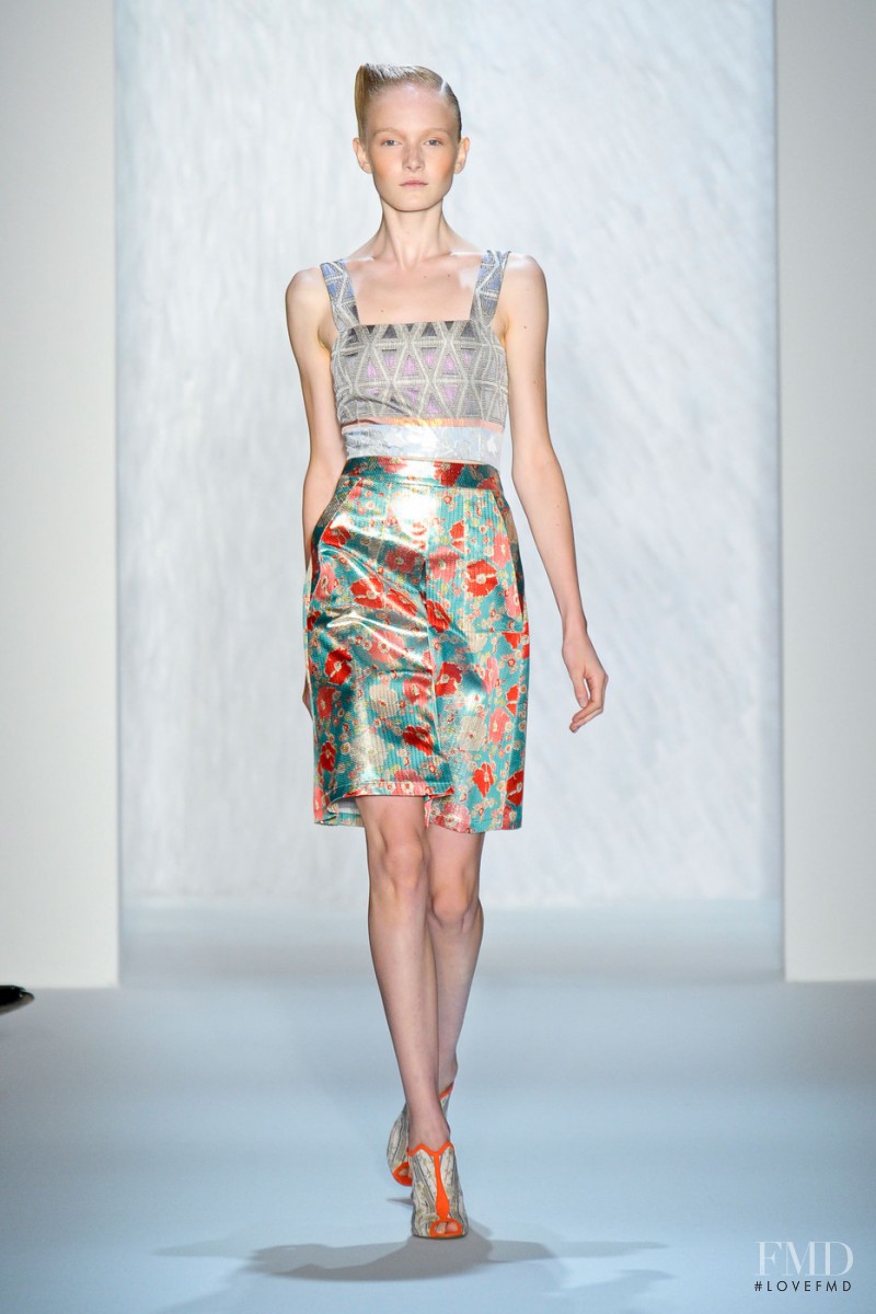 Maja Salamon featured in  the SUNO fashion show for Spring/Summer 2013