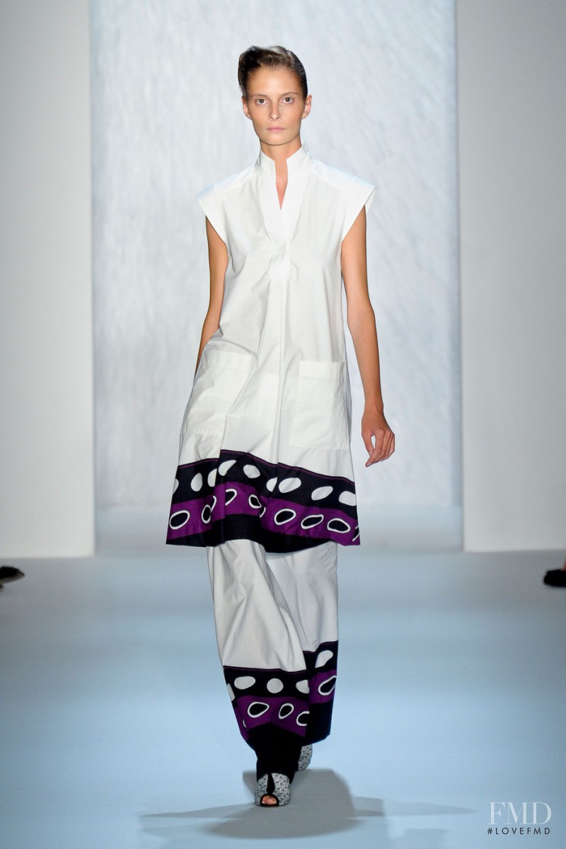 Suzie Bird featured in  the SUNO fashion show for Spring/Summer 2013