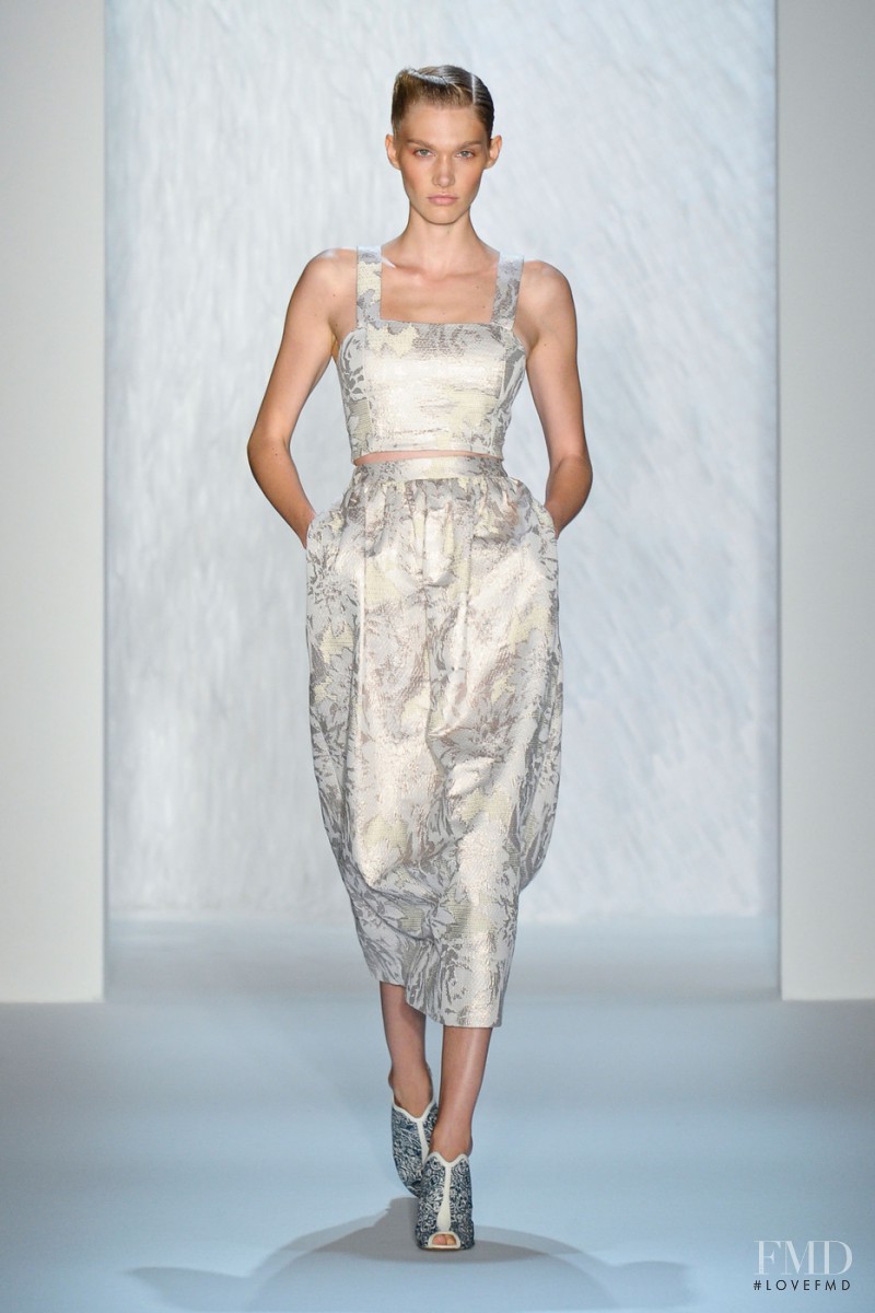 Irina Nikolaeva featured in  the SUNO fashion show for Spring/Summer 2013