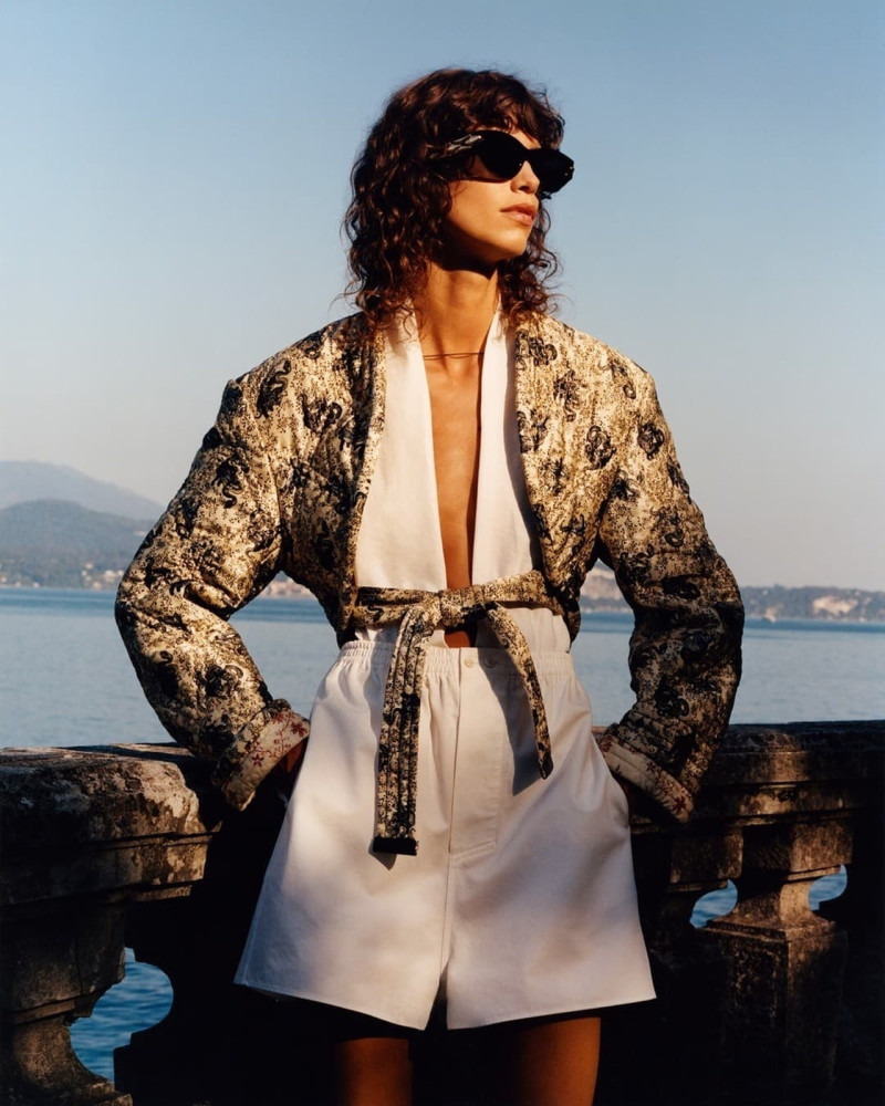 Mica Arganaraz featured in  the Louis Vuitton advertisement for Cruise 2024