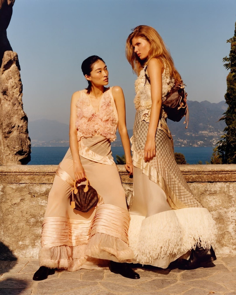 Chu Wong featured in  the Louis Vuitton advertisement for Cruise 2024