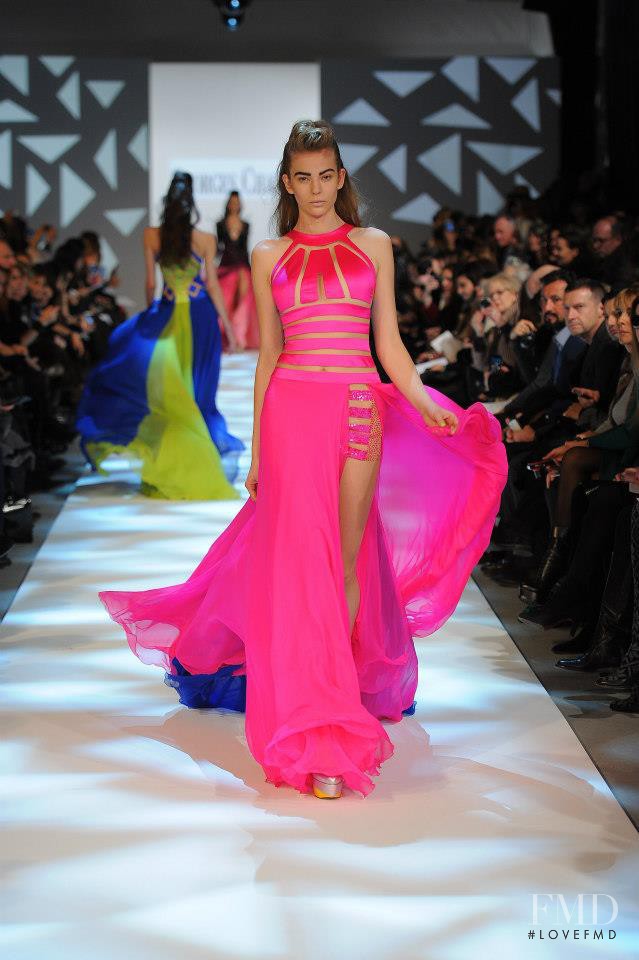 Oktawia Braun featured in  the Georges Chakra fashion show for Spring/Summer 2013