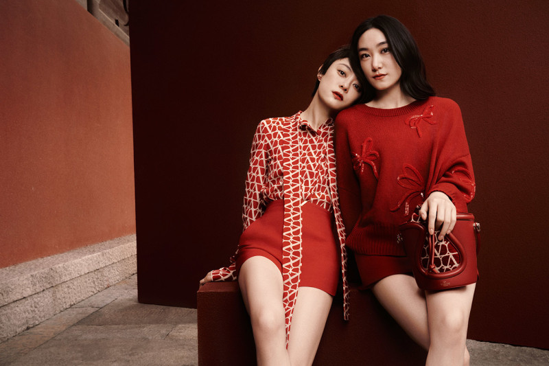 Valentino releases Rosso Toile Iconographe advertisement for Spring 2023