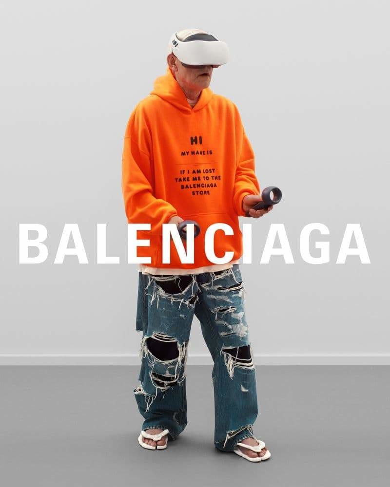 Balenciaga advertisement for Fall 2021