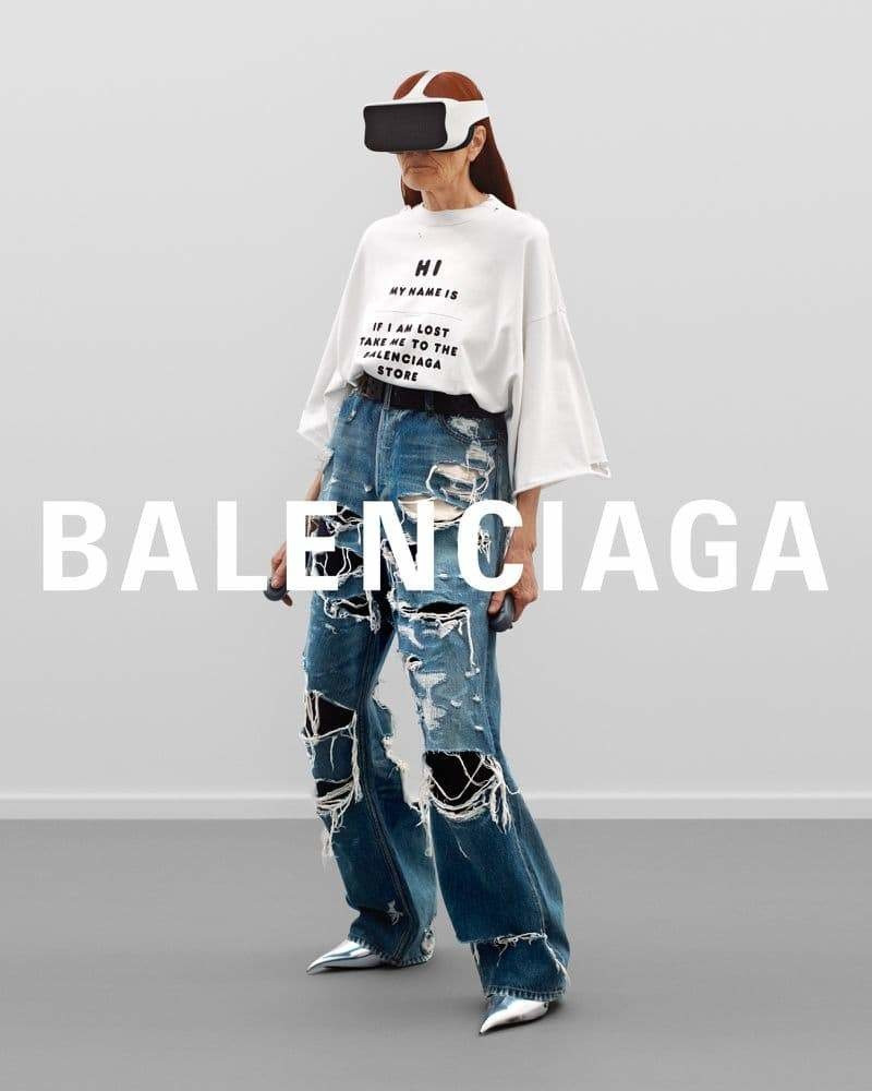 Balenciaga advertisement for Fall 2021