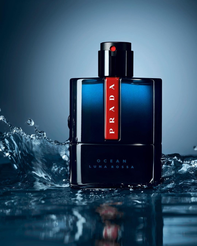 Prada Fragrance Luna Rossa Ocean fragrance advertisement for Autumn/Winter 2021