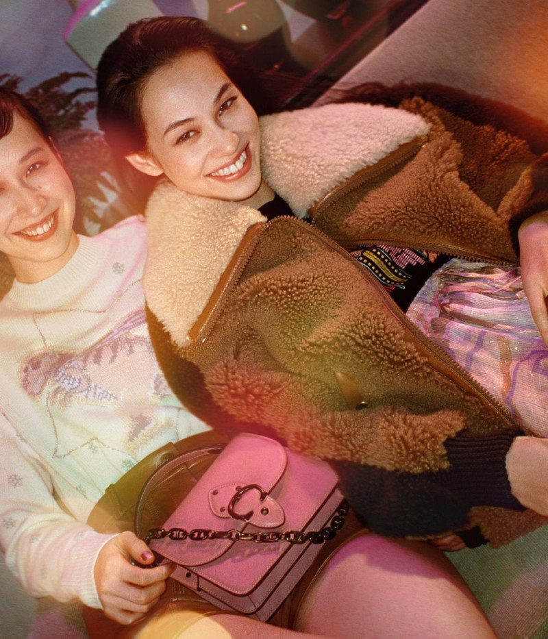 Kiko Mizuhara featured in  the Coach advertisement for Holiday 2020